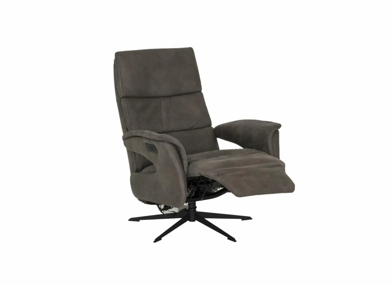 Relaxzetel elektrisch - stof - antraciet