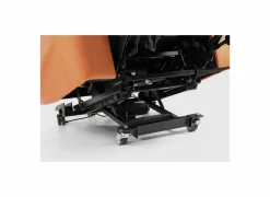 Relaxzetel Gallery elektrisch - lederlook- oranje