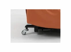 Relaxzetel Gallery elektrisch - lederlook- oranje