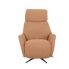 Relaxzetel Harp TVCHU  elektrisch - stof - burnt orange met 2 motoren