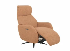 Relaxzetel Harp TVCHU  elektrisch - stof - burnt orange met 2 motoren