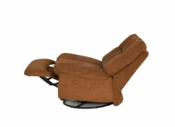 Relaxzetel Ike elektrisch - stof - oranje met schommelfunctie