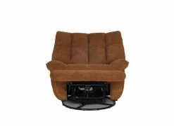 Relaxzetel Ike elektrisch - stof - oranje met accu en schommelfunctie