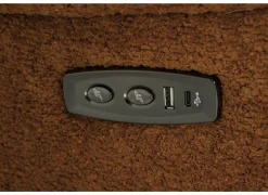 Relaxzetel Ike elektrisch - stof - oranje met schommelfunctie en oplaadstation