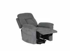 Relaxzetel Porter elektrisch - stof - grijs