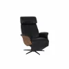 Relaxzetel Relax 7602 leder - zwart