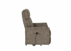 Relaxzetel Veneta elektrisch - stof - bruin