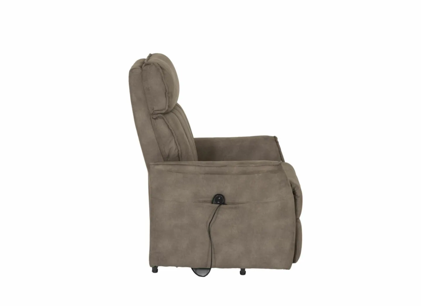 Relaxzetel Veneta elektrisch - stof - bruin