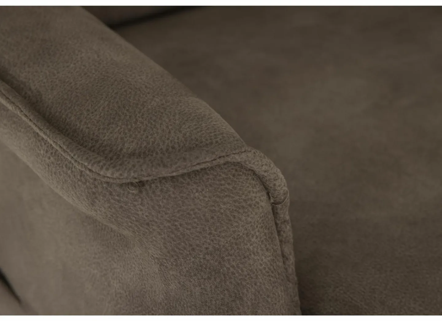 Relaxzetel Veneta elektrisch - stof - bruin