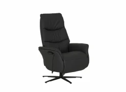 Relaxzetel 7051.57V+Z60 elektrisch - leder - zwart met large zithoogte- en diepte