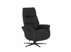 Relaxzetel 7051.51V+Z60 elektrisch - leder - zwart met medium zithoogte- en diepte – Maxi versie