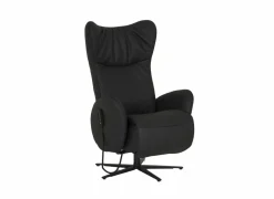 Relaxzetel 7589.22V+Z60 elektrisch - leder - zwart