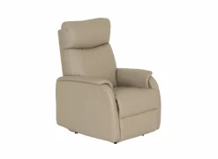 Relaxzetel Wellesley elektrisch - leder & lederlook - beige