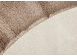 Rond tapijt Serene Ø90cm - nepbont - old rose