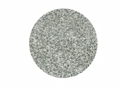 Rond tapijt Twister Ø120cm - polypropyleen - wit & zilver