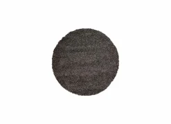 Ragolle Rond tapijt Twister Ø120cm - polypropyleen - charcoal