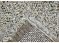 Rond tapijt Twister Ø120cm - polypropyleen - krijtwit