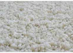 Rond tapijt Twister Ø120cm - polypropyleen - krijtwit