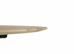 Ronde tafel Benedetta Ø130cm - eik massief en metaal - naturel