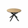 Ronde tafel Dillinger 120/160x120cm - melamine - bruin