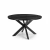 Ronde tafel Sofia Ø110cm - mango massief - zwart