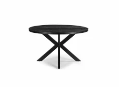 Ronde tafel Sofia Ø110cm - mango massief - zwart