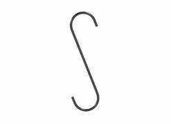 S Haak 30cm - ijzer - zwart