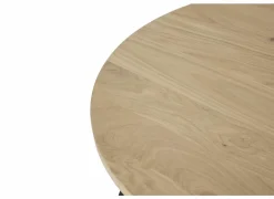 Salontafel Barn Ø75x38/Ø55x33cm - eik massief - naturel set van 2