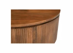 Salontafel Baskervilles Ø80cm - hout massief - bruin