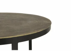 Salontafel Brass Ø75/Ø60cm - metaal - antique brass set van 2