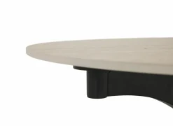 Salontafel Caldera 129/80x80x43,5cm - gesinterd steen - naturel