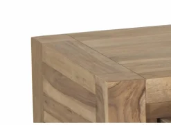 Salontafel Carbone 125x65cm - sheesham massief &  decor - naturel