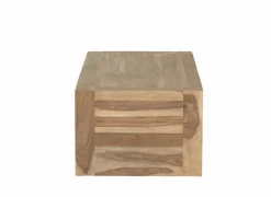 Salontafel Carbone 125x65cm - sheesham massief &  decor - naturel