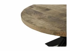Salontafel Cenote Ø77/Ø55cm - hout massief - naturel set van 2