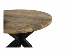 Salontafel Cenote Ø77/Ø55cm - hout massief - naturel set van 2