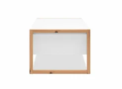 Salontafel Denver 100x40x55cm - decor - wit & artisanale eik