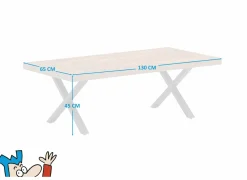 Salontafel Ensor 130x65cm - decor - acacia