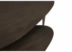 Salontafel Ginger 110x64/69x49cm - mango massief - naturel set van 2