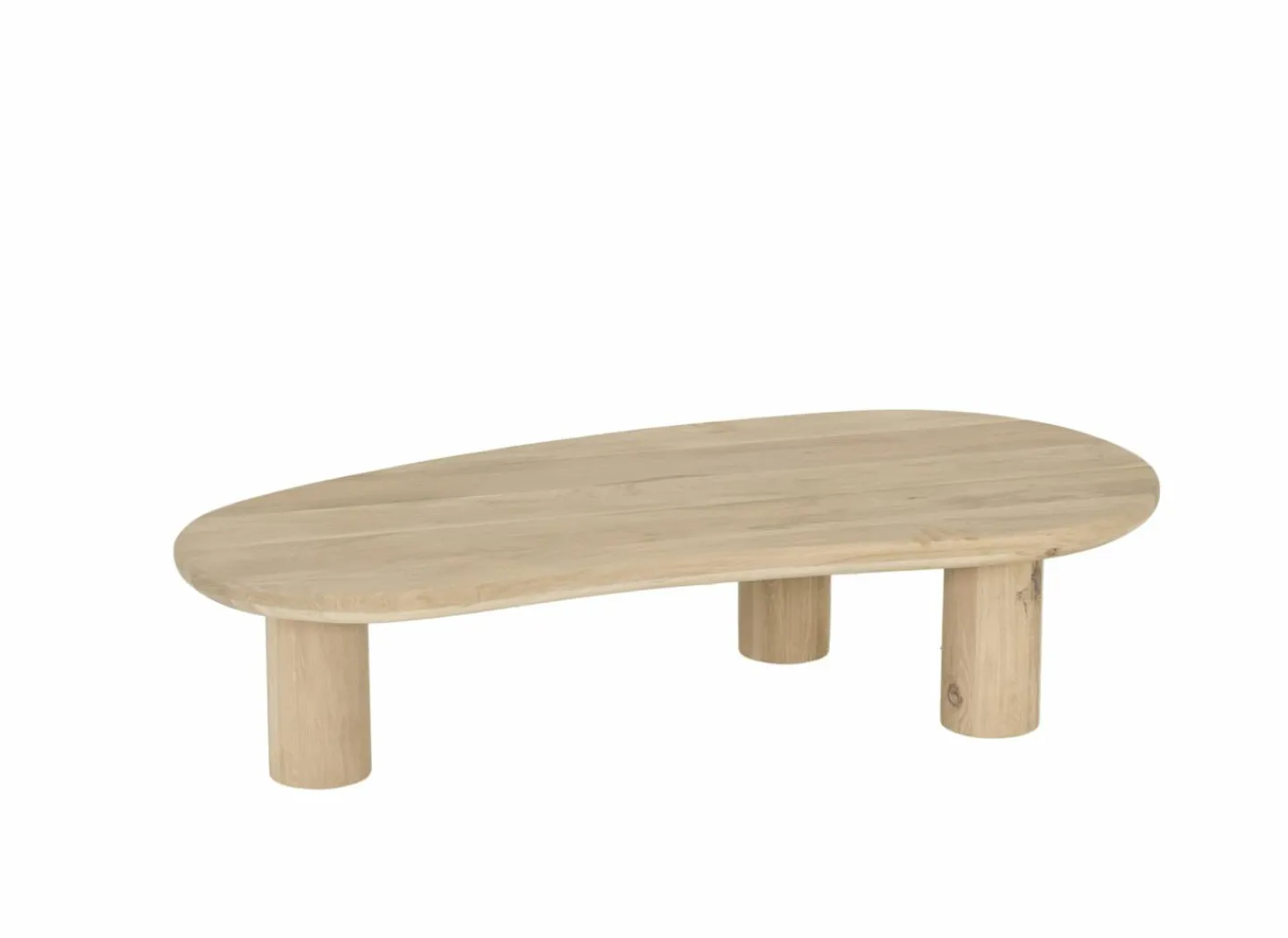 Salontafel Nephro 120x60cm - eik massief - naturel