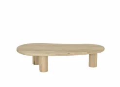 Salontafel Nephro 120x60cm - eik massief - naturel