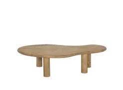 Salontafel Odilon 145x85cm - hout massief - naturel