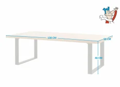 Salontafel Otto Piero 130x68cm - decor - scarlet eik