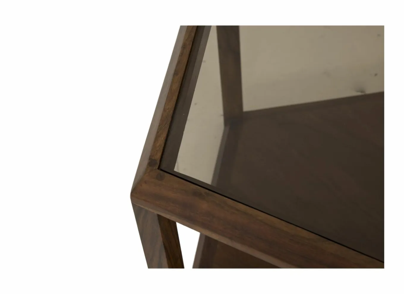 Salontafel Pentagon 80,5x80,5x50cm - acacia massief - naturel