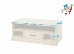 Salontafel Piero 125x68cm - decor - scarlet eik