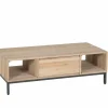 Salontafel Polar 120x60cm - eik massief & decor - naturel