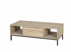 Salontafel Polar 120x60cm - eik massief & decor - naturel