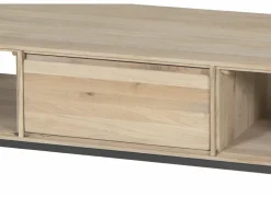Salontafel Polar 120x60cm - eik massief & decor - naturel