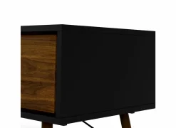 Salontafel Ry 102x49cm - decor - mat zwart & okkernoot