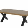 Salontafel Samuel 130x65cm - decor - denver eik & zwart
