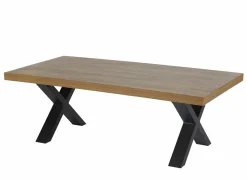 Salontafel Samuel 130x65cm - decor - denver eik & zwart